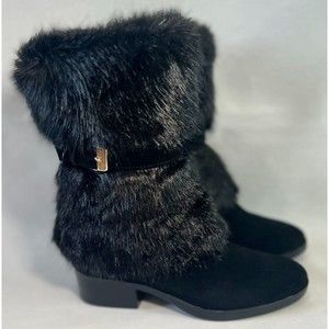 TARYN ROSE Beautiful Giselle Water Resistant Faux Fur Boot (Women) Size 6